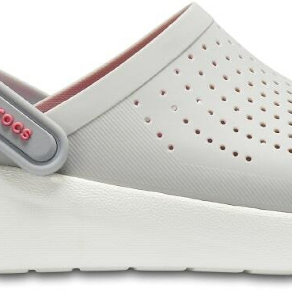 Крокси LiteRide™ Clog Pearl/White (Сіро-малинові) 6120016 Крокси LiteRide™ Clog Pearl/White (Сіро-малинові) 6120016