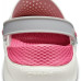 Крокси LiteRide™ Clog Pearl/White (Сіро-малинові) 6120016 Крокси LiteRide™ Clog Pearl/White (Сіро-малинові) 6120016