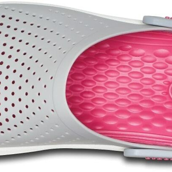 Крокси LiteRide™ Clog Pearl/White (Сіро-малинові) 6120016 Крокси LiteRide™ Clog Pearl/White (Сіро-малинові) 6120016