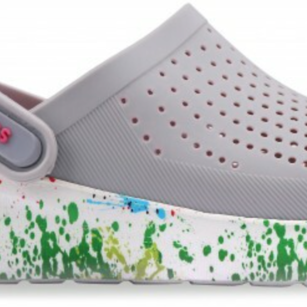 Крокси LiteRide™ Clog Pearl/White (КЛЯКСИ малиново-сірі) 612004 Крокси LiteRide™ Clog Pearl/White (КЛЯКСИ малиново-сірі) 612004