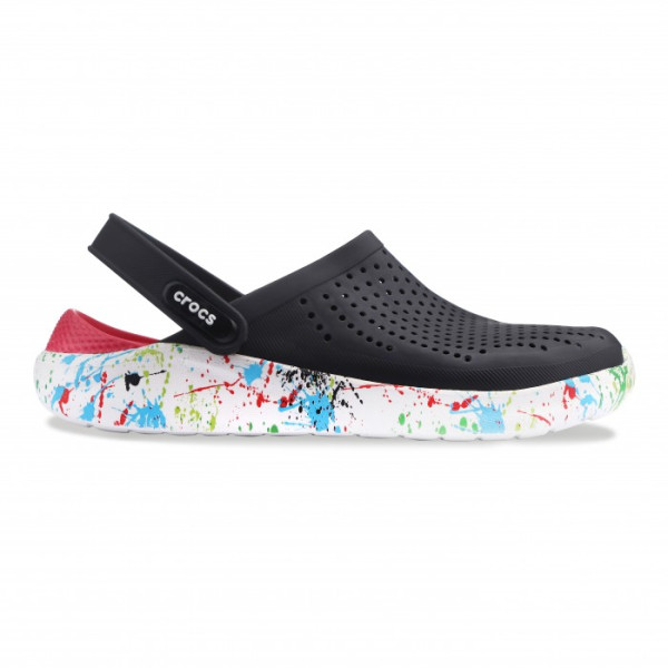 Крокси LiteRide™ Clog Black/white (Клякси чорно-білі) 612001 Крокси LiteRide™ Clog Black/white (Клякси чорно-білі) 612001