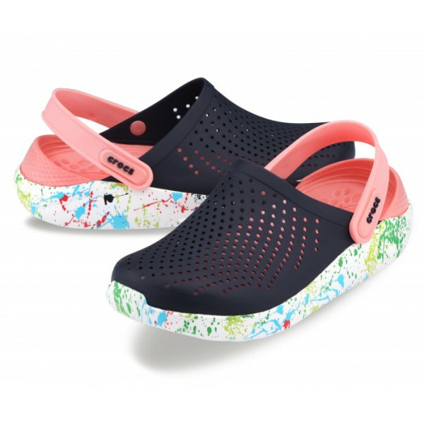 Крокси LiteRide™Clog Navy/Melon (КЛЯКСИ рожево-сині) 612002 Крокси LiteRide™Clog Navy/Melon (КЛЯКСИ рожево-сині) 612002