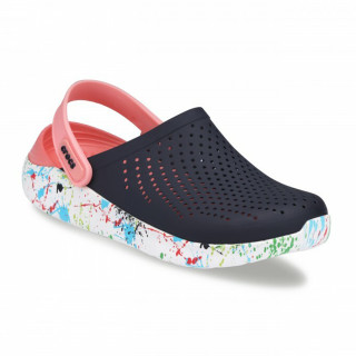 Крокси LiteRide™Clog Navy/Melon (КЛЯКСИ рожево-сині) 612002