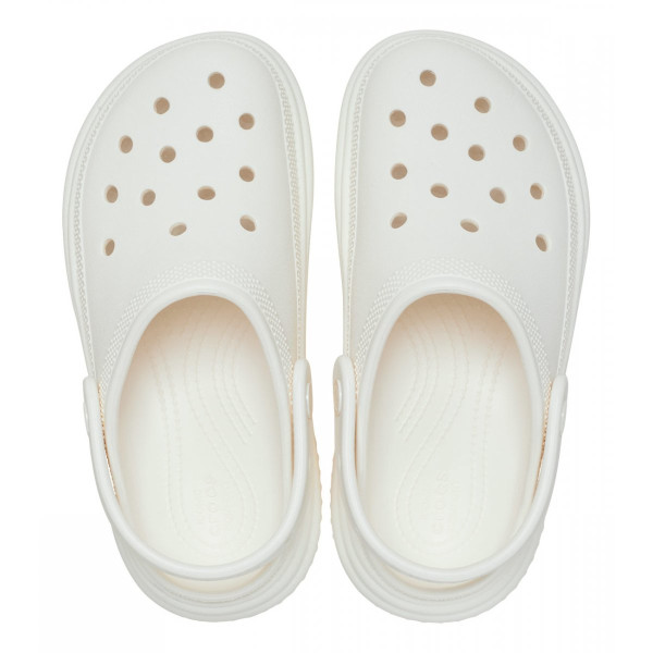 Крокси на платформі білі Stomp Clog White 45004503 Крокси на платформі білі Stomp Clog White 45004503