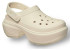 Крокси на платформі молочні Stomp Clog Bone 45004504 Крокси на платформі молочні Stomp Clog Bone 45004504