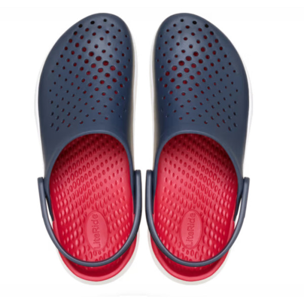 Крокси на Платформі Crocs InMotion Clog Navy/Paper (Сині/Червоні) 38003806 Крокси на Платформі Crocs InMotion Clog Navy/Paper (Сині/Червоні) 38003806