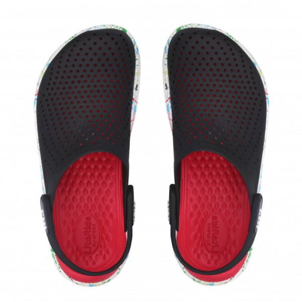Крокси LiteRide™ Clog Black/white (Клякси чорно-білі) 612001 Крокси LiteRide™ Clog Black/white (Клякси чорно-білі) 612001