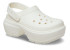 Крокси на платформі білі Stomp Clog White 45004503 Крокси на платформі білі Stomp Clog White 45004503