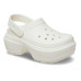 Крокси на платформі білі Stomp Clog White 45004503