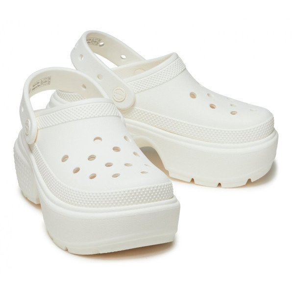 Крокси на платформі білі Stomp Clog White 45004503 Крокси на платформі білі Stomp Clog White 45004503