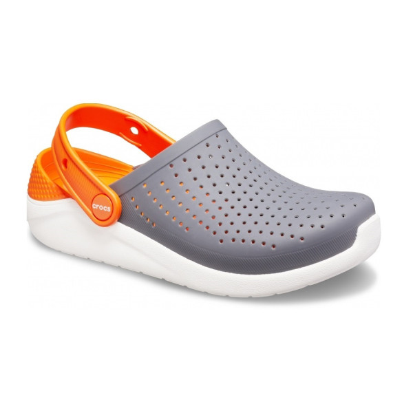 Крокси Дитячі Kids’ LiteRide Clog Charcoal White 922002 Крокси Дитячі Kids’ LiteRide Clog Charcoal White 922002
