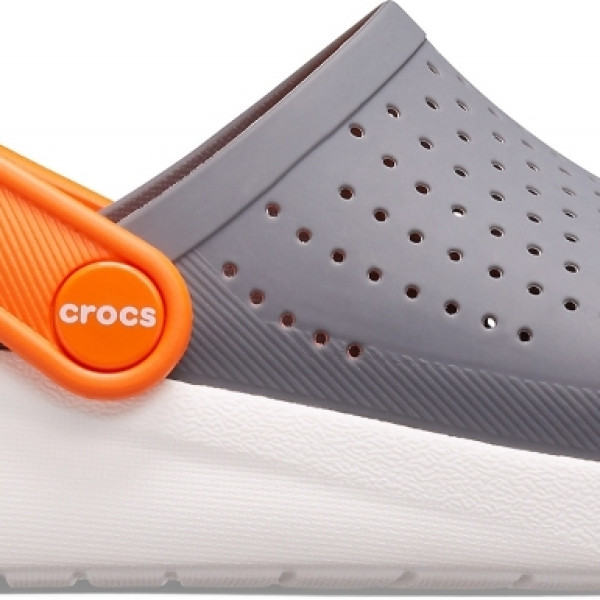 Крокси Дитячі Kids’ LiteRide Clog Charcoal White 922002 Крокси Дитячі Kids’ LiteRide Clog Charcoal White 922002