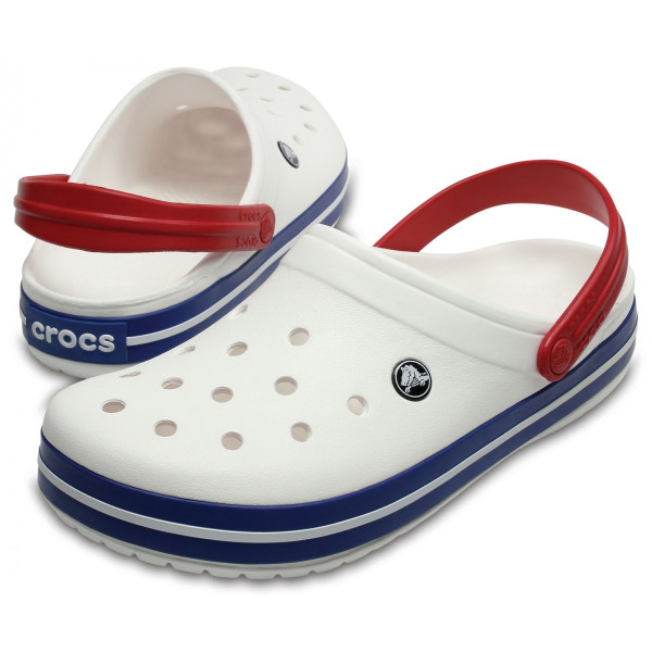 Крокси Сабо Crocband WHITE/BLUE JEAN 112009 Крокси Сабо Crocband WHITE/BLUE JEAN 112009